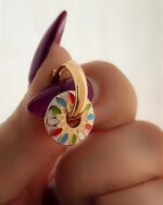 گوشواره میناکاری XUPING سفید - تصویر 2