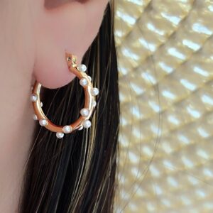 گوشواره مینیمال مرواریدی XUPING