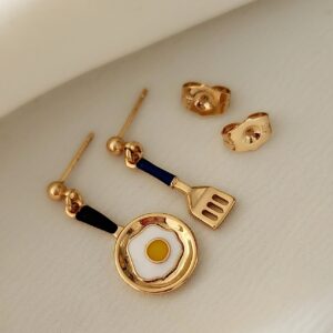 گوشواره میناکاری نیمرو XUPING