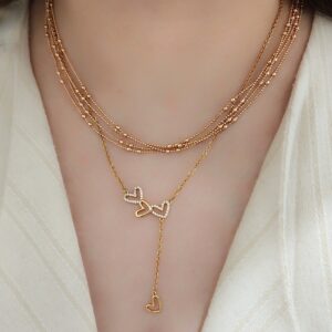 گردنبند گوی و قلب XUPING