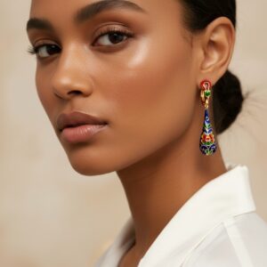 گوشواره خاص میناکاری XUPING