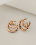 گوشواره تک میخ دو حلقه XUPING - تصویر 2