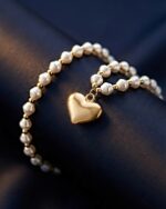 گردنبند مروارید و قلب XUPING