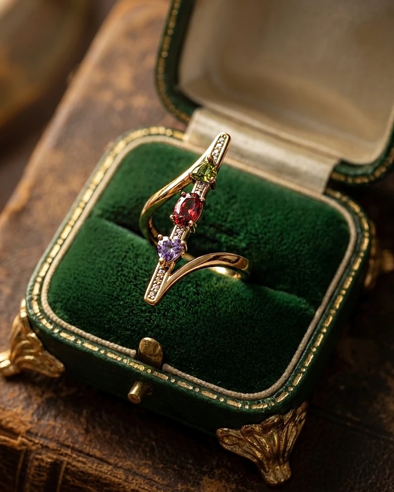 2025-12-26 00_09_31.792+0330 انگشتر مولتی کالر مورب XUPING - تصویر 1