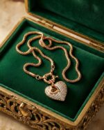 گردنبند لوکس قلب دوطرفه XUPING - تصویر 4