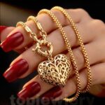 گردنبند لوکس قلب دوطرفه XUPING
