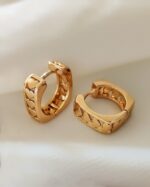 گوشواره قلب آیینه ای XUPING - تصویر 3