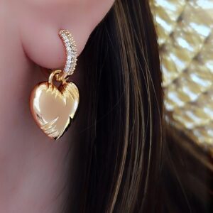 گوشواره قلب پفکی XUPING