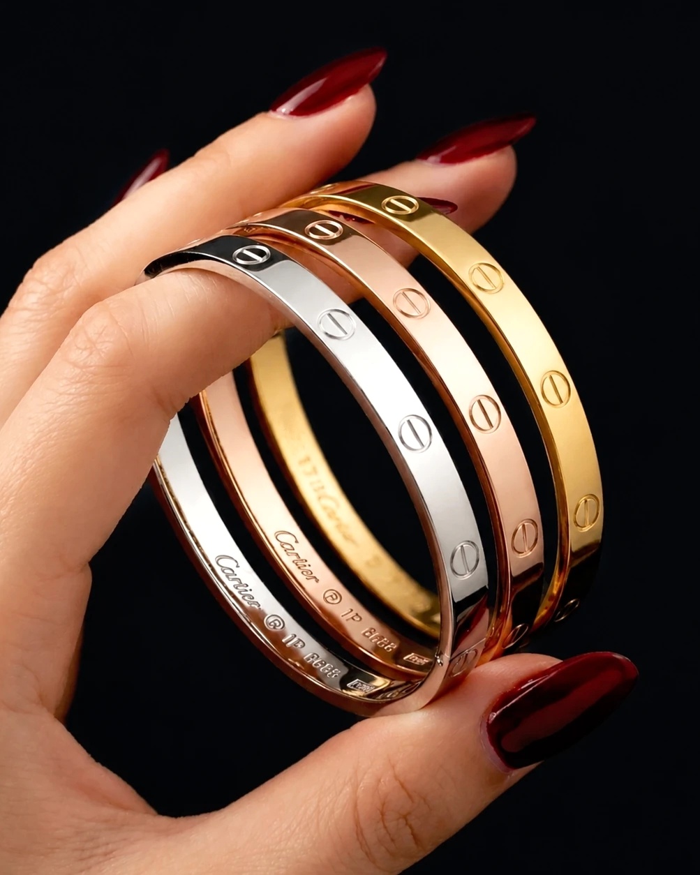 BeautyPlus_20260513003607513_save دستبند کارتیه لاو stainless steel بدون نگین - تصویر 1