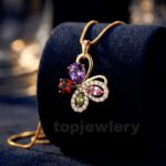 گردنبند پروانه جواهری XUPING