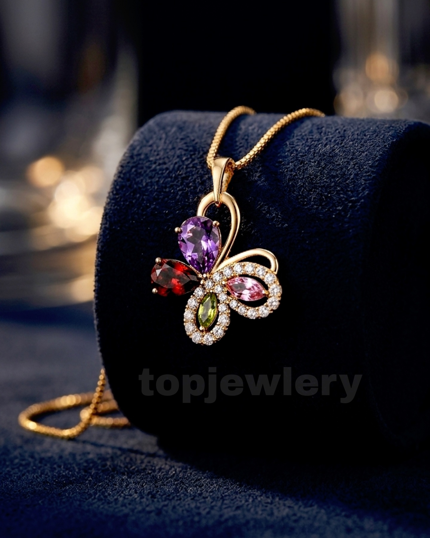 BeautyPlus_20260520154533322_save گردنبند پروانه جواهری XUPING - تصویر 1