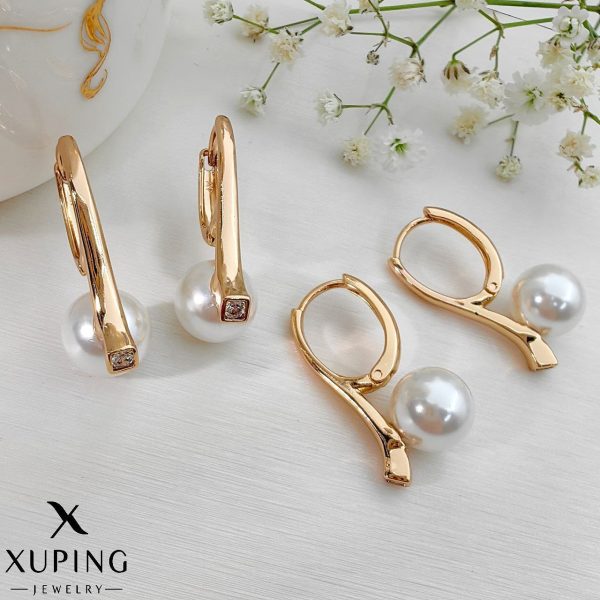 گوشواره مروارید کلاسیک XUPING - تصویر 1