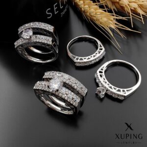 حلقه و پشت حلقه جواهری XUPING
