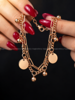 دستبند دولاین آویز گوی و سکه XUPING - تصویر 3