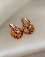 گوشواره میناکاری XUPING رنگی - تصویر 2
