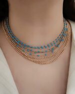 گردنبند گوی و میناکاری XUPING