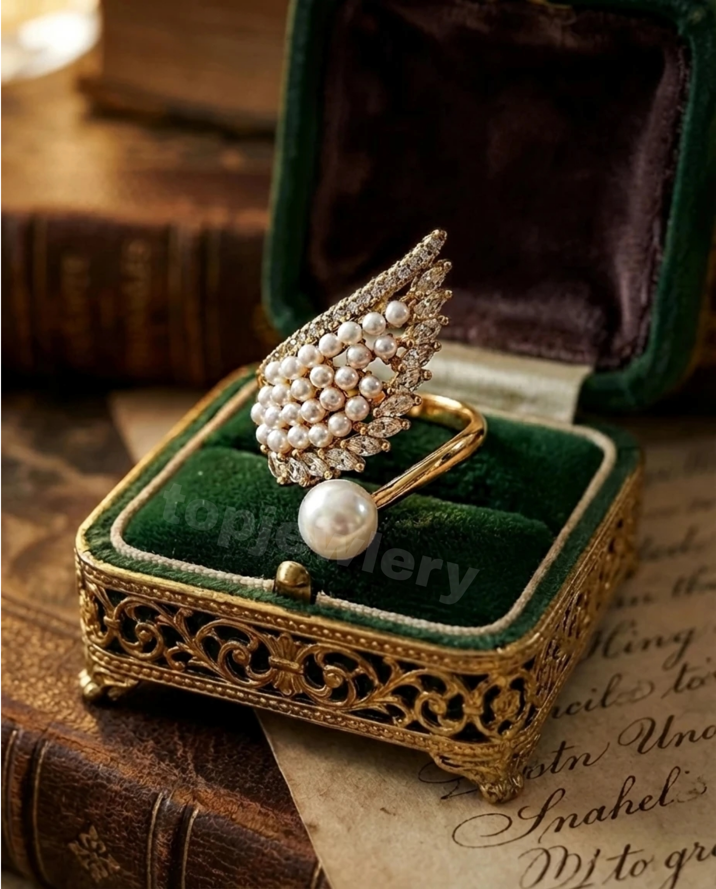 Picsart_25-12-25_20-01-30-220 انگشتر مرواریدی لوکس XUPING - تصویر 1