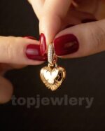 گوشواره قلب پفکی XUPING