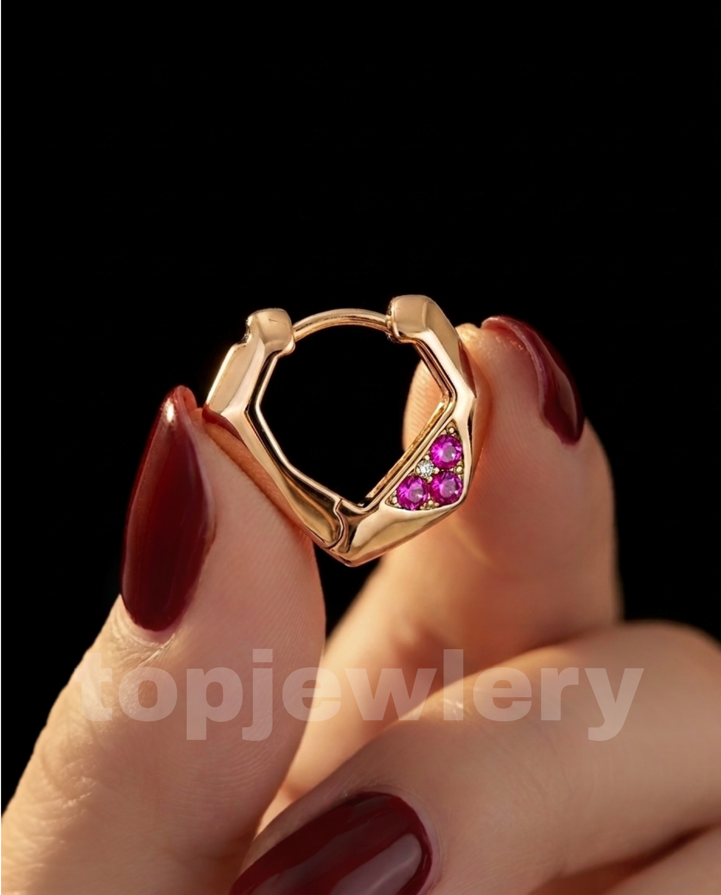 Picsart_26-05-01_05-00-06-395 گوشواره آلیس (XUPING (pink - تصویر 1